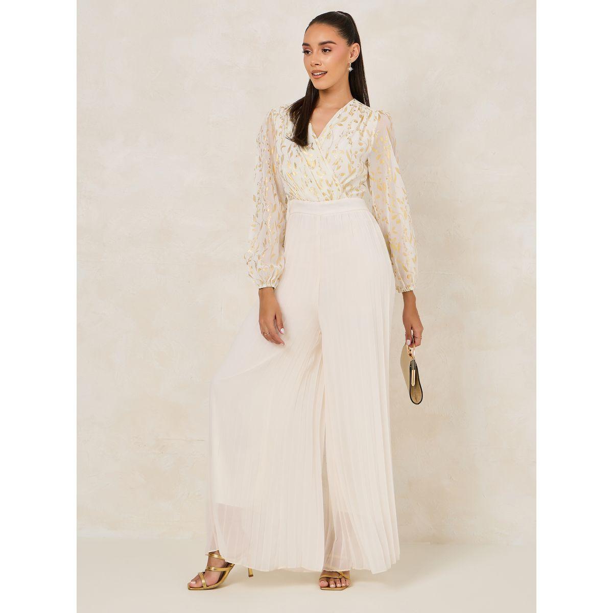 Styli Chiffon Foil Print Pleated Jumpsuit-women-clothing-jumpsuits-image-2