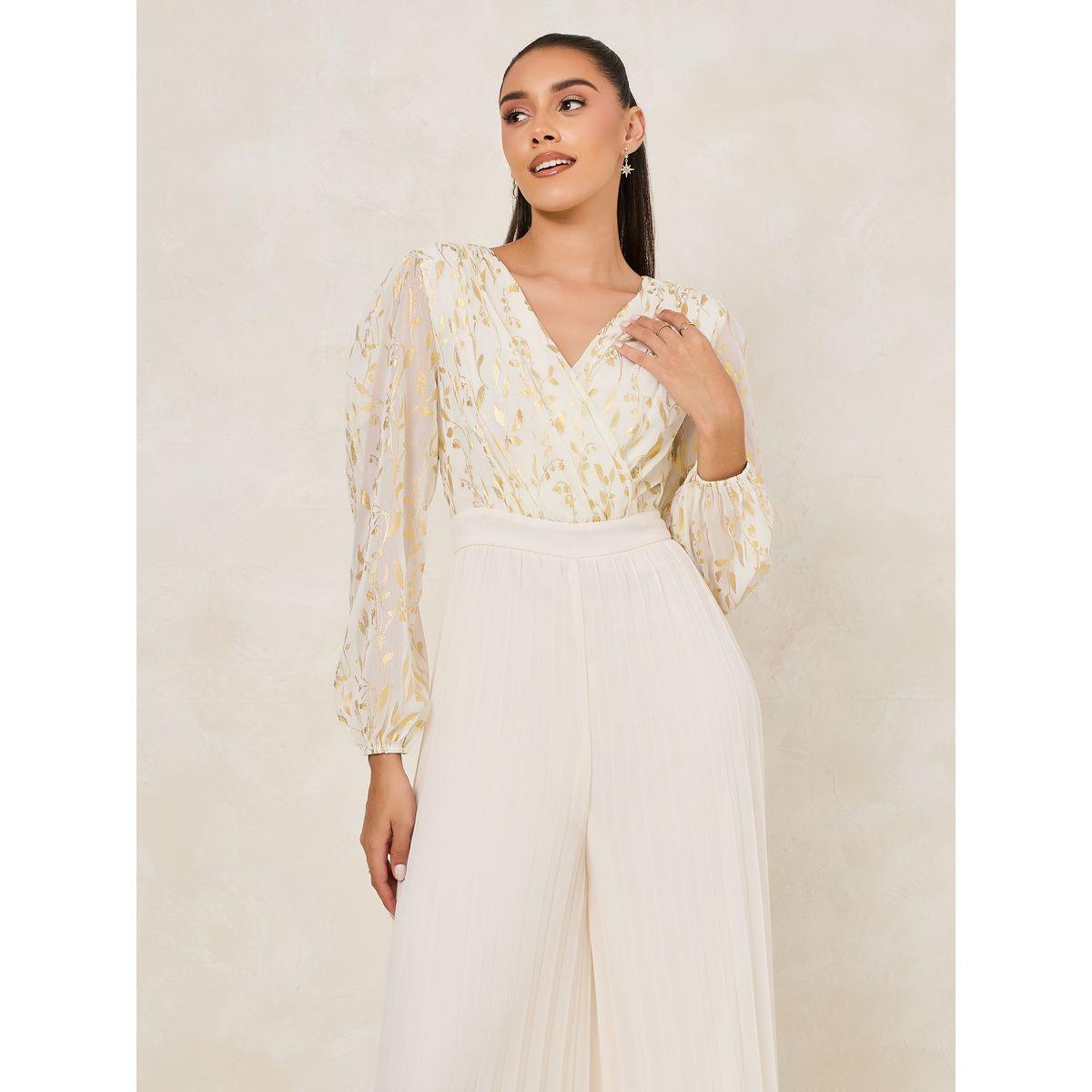 Styli Chiffon Foil Print Pleated Jumpsuit-women-clothing-jumpsuits-image-3