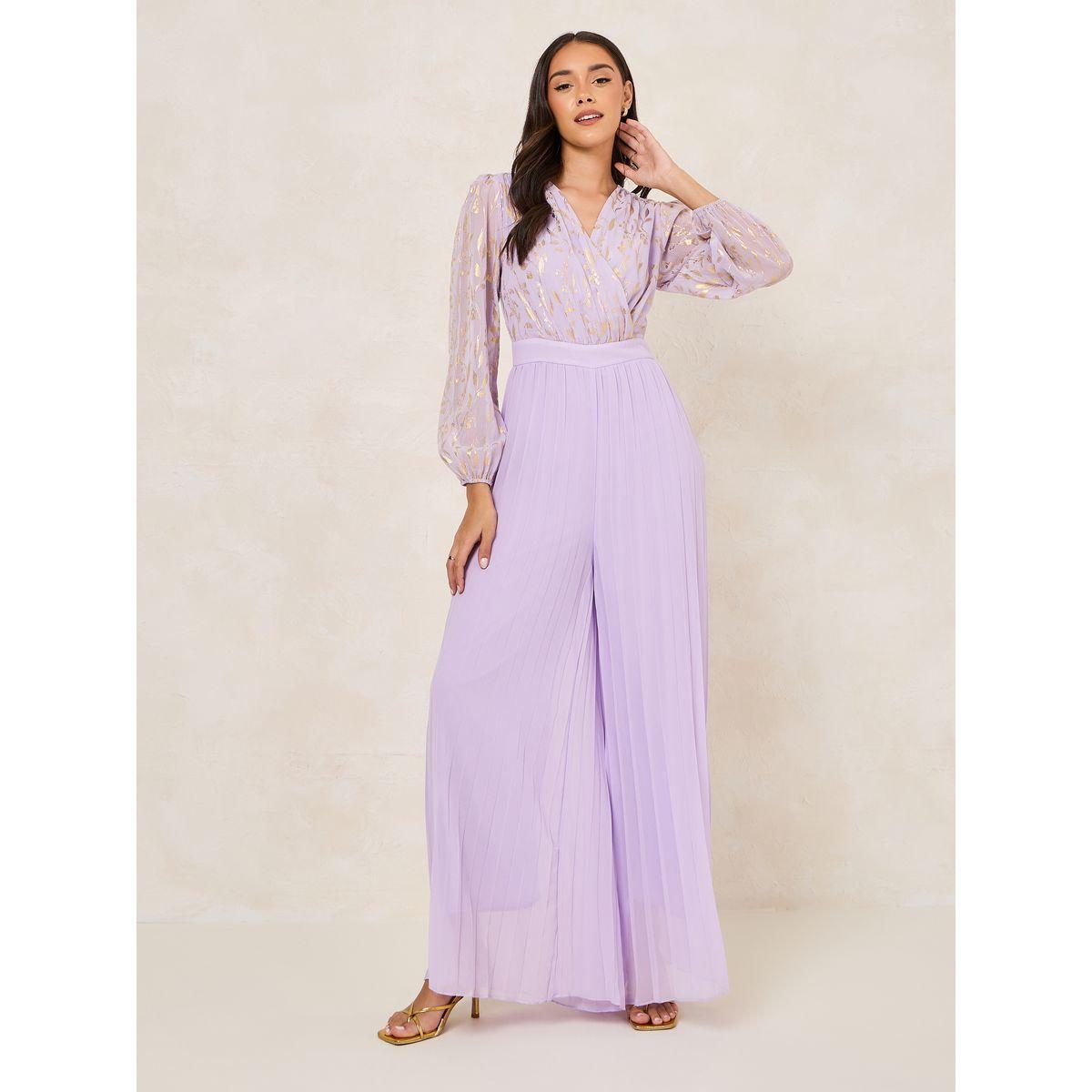 Styli Chiffon Foil Print Pleated Jumpsuit-women-clothing-jumpsuits-image-2