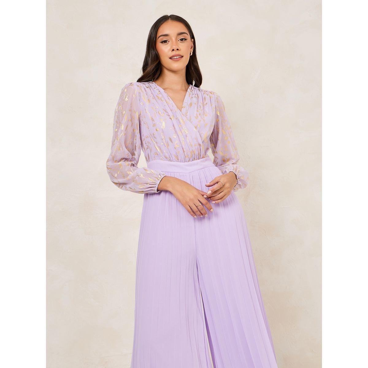 Styli Chiffon Foil Print Pleated Jumpsuit-women-clothing-jumpsuits-image-3