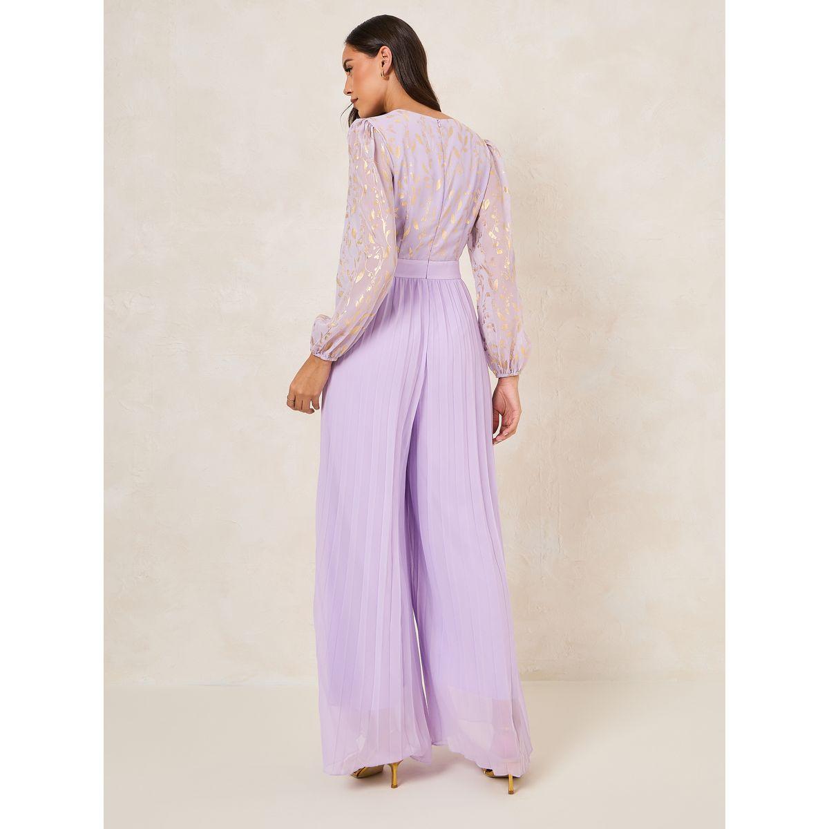 Styli Chiffon Foil Print Pleated Jumpsuit-women-clothing-jumpsuits-image-5