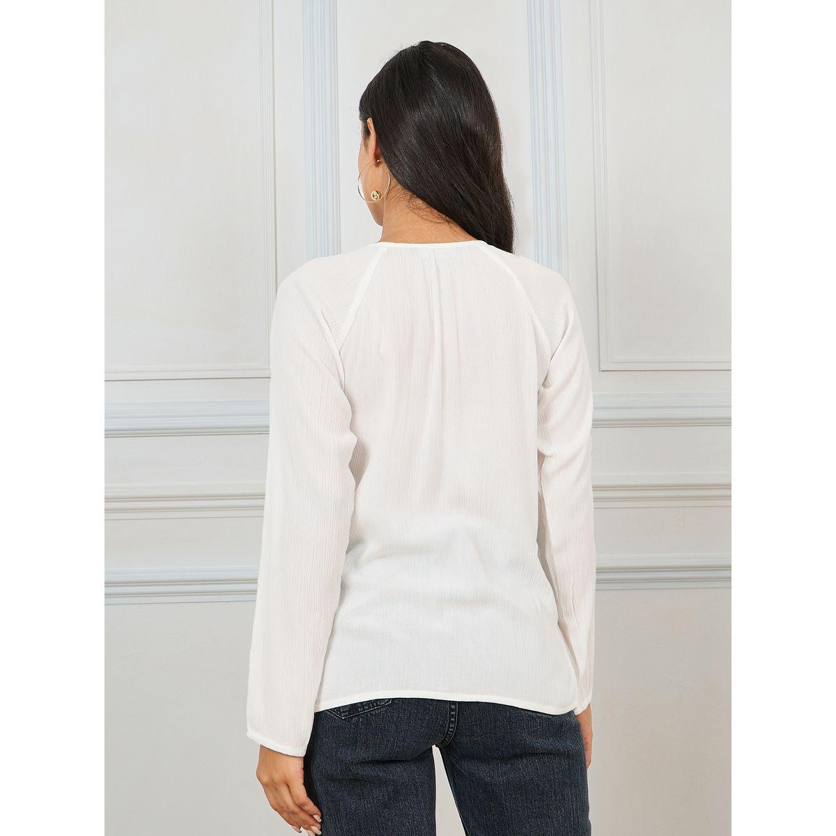 بلوزة بتفاصيل مُطرّزة وياقة بأربطة-women-clothing-shirtsandblouses-blouses-image-5
