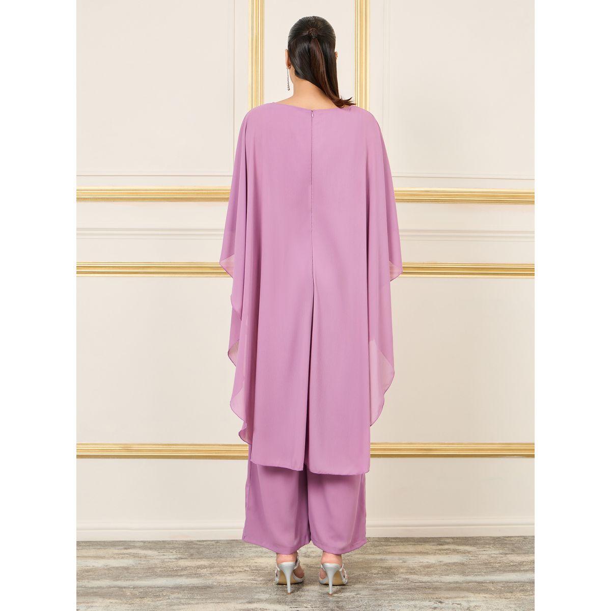 Styli Embellished Belt Wide Leg Chiffon Jumpsuit-women-clothing-jumpsuits-image-4