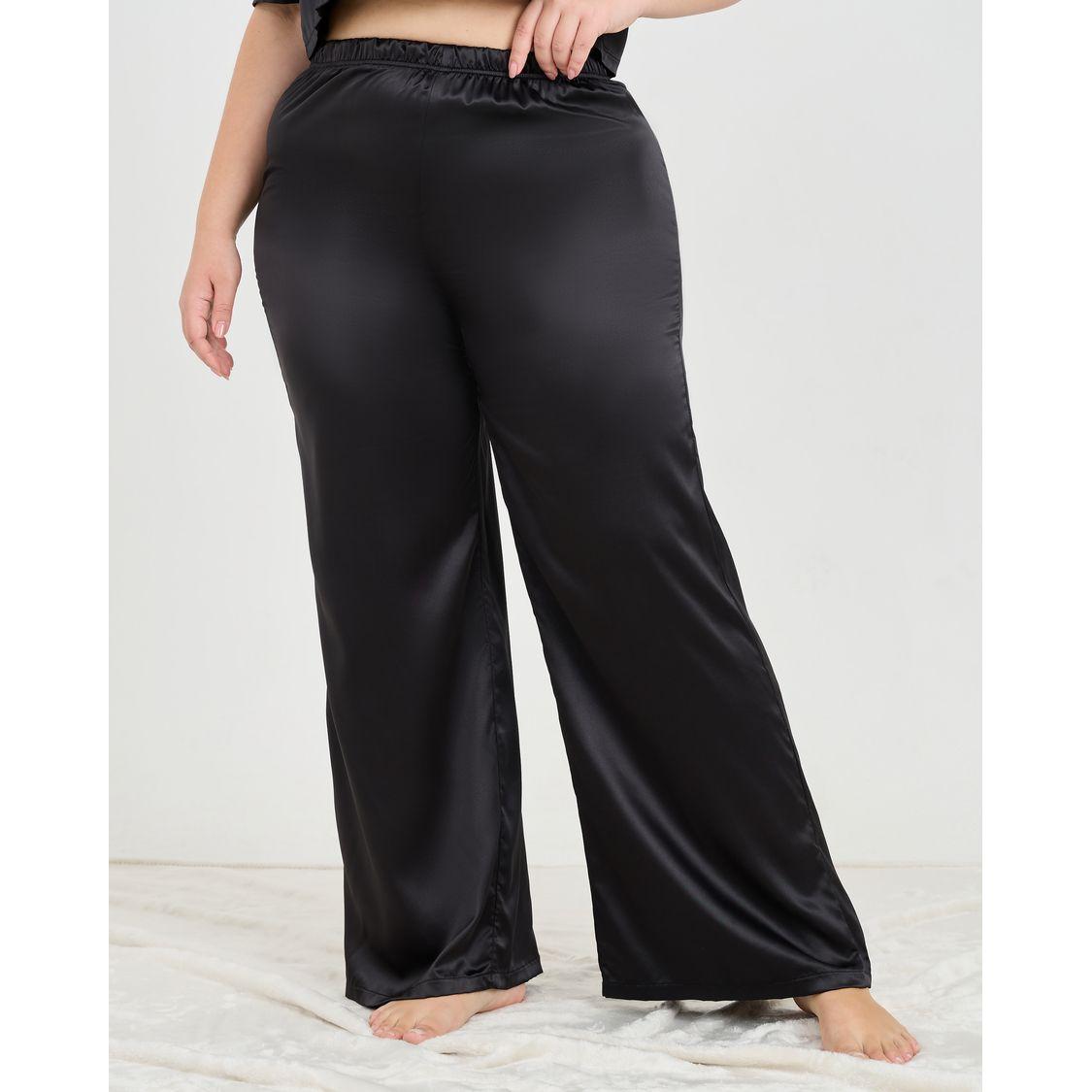 طقم من بنطال بيجاما مع بلوزة بمقاس كبير-women-clothing-nightwear-pyjamas-longsets-image-5