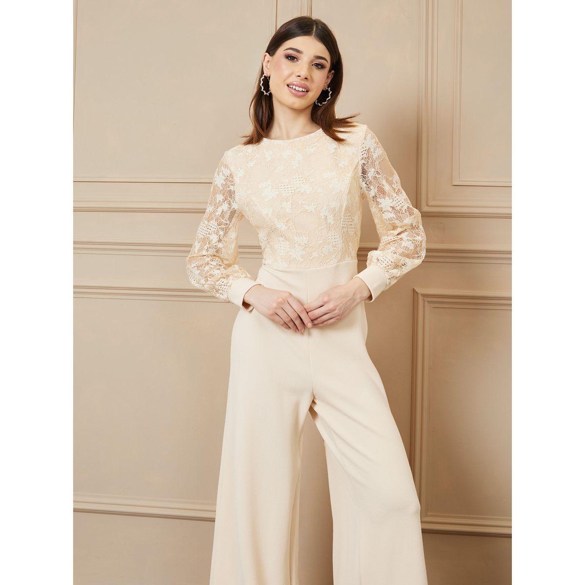 جمبسوت بارجل واسعة وتفاصيل دانتيل-women-clothing-jumpsuits-image-2
