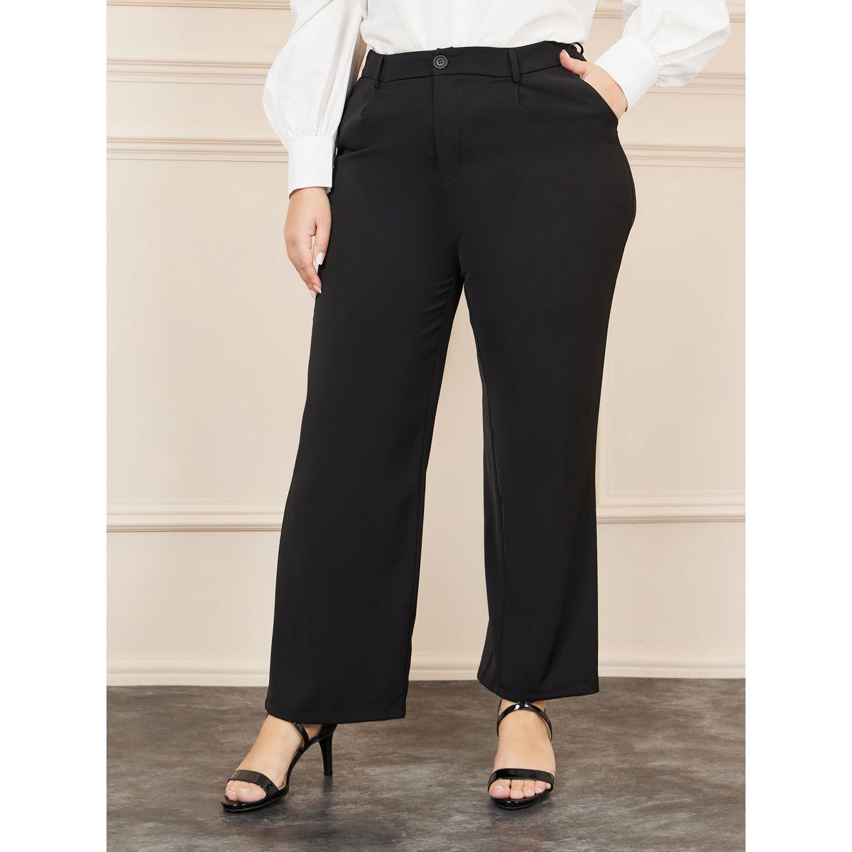 Styli High Rise Fit and Flared Tailored Trouser-women-clothing-bottoms-trousers-image-1