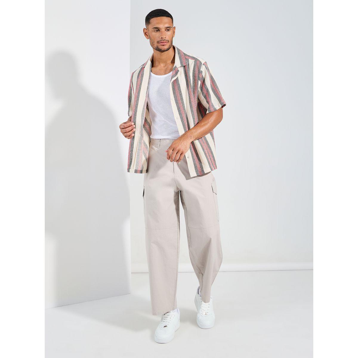 بنطال كارجو بقصة ارجل واسعة-men-clothing-bottoms-trousersandchinos-trousers-image-2