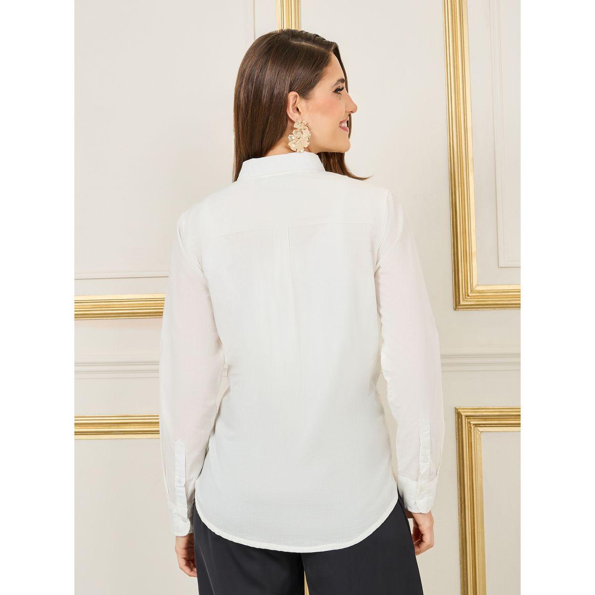 بلوزة مزينة بفتحات مع قصة عادية-women-clothing-shirtsandblouses-shirts-image-6