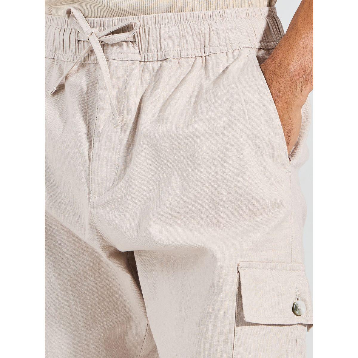 بنطال بقصة مريحة وجيوب كارجو-men-clothing-bottoms-trousersandchinos-trousers-image-3