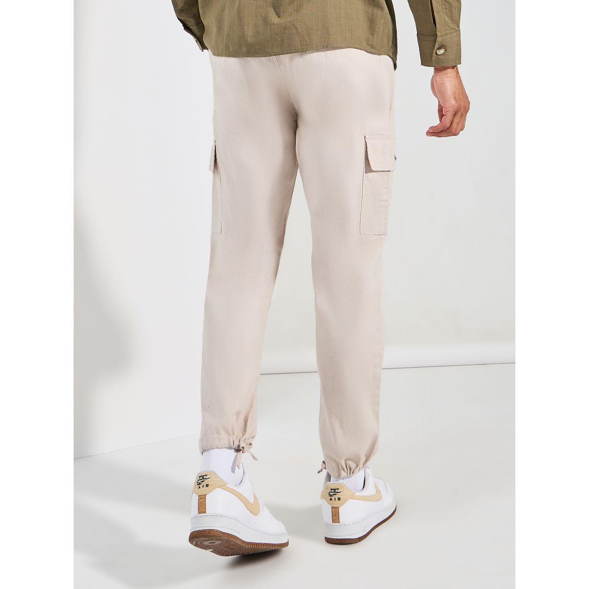 بنطال بقصة مريحة وجيوب كارجو-men-clothing-bottoms-trousersandchinos-trousers-image-4