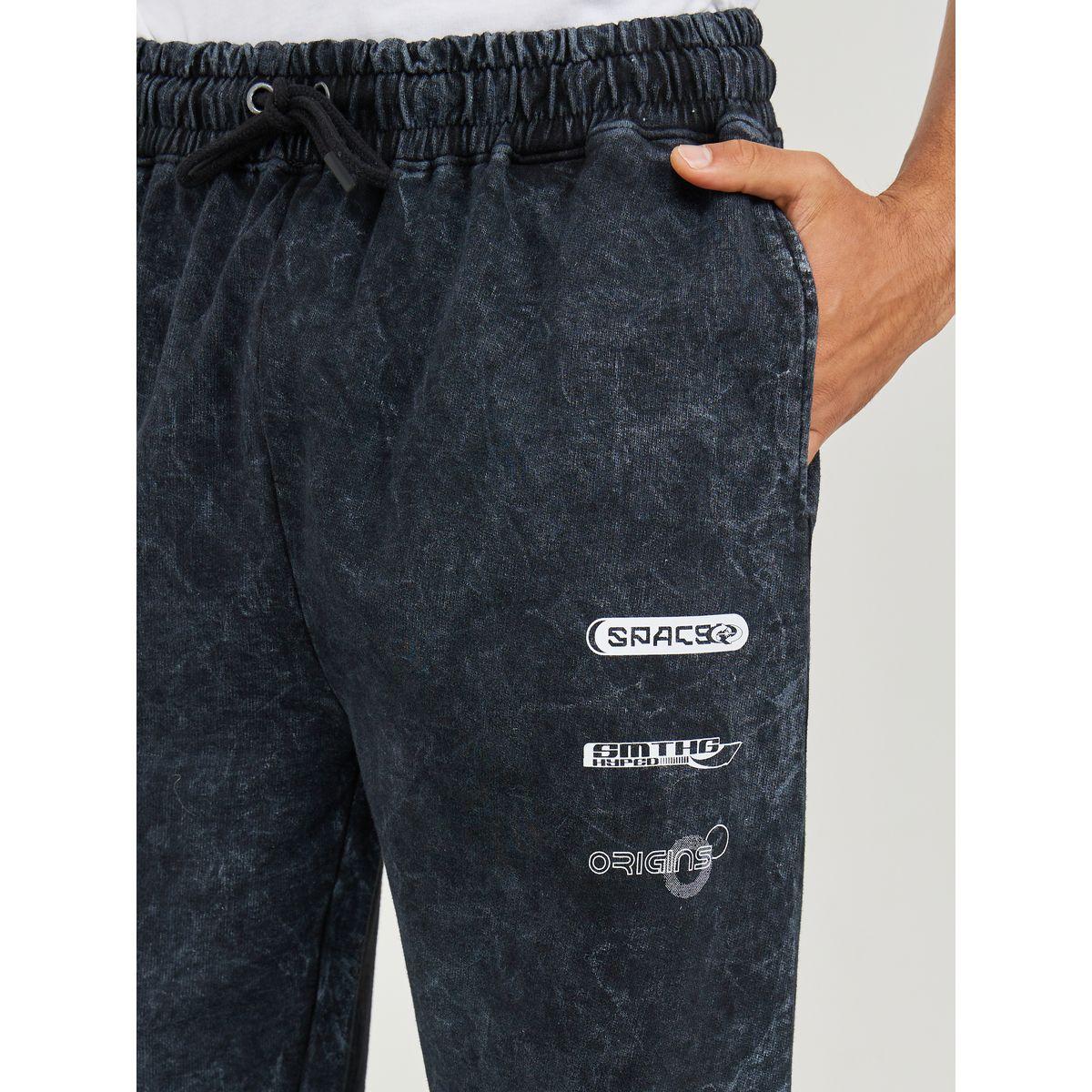 جوغر واسع بتفاصيل مشطوفة مع جيوب-men-clothing-bottoms-joggers-image-3