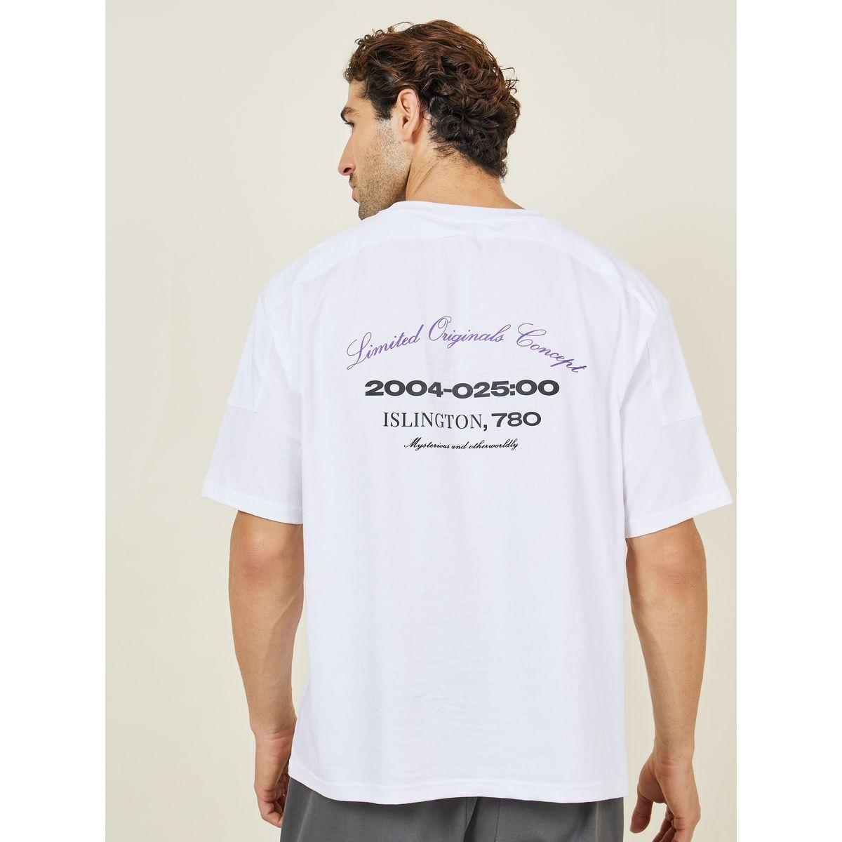 تيشيرت جيرسيه واسع مطبع بكتابة وارقام-men-clothing-tshirtsandpolos-tshirts-image-5