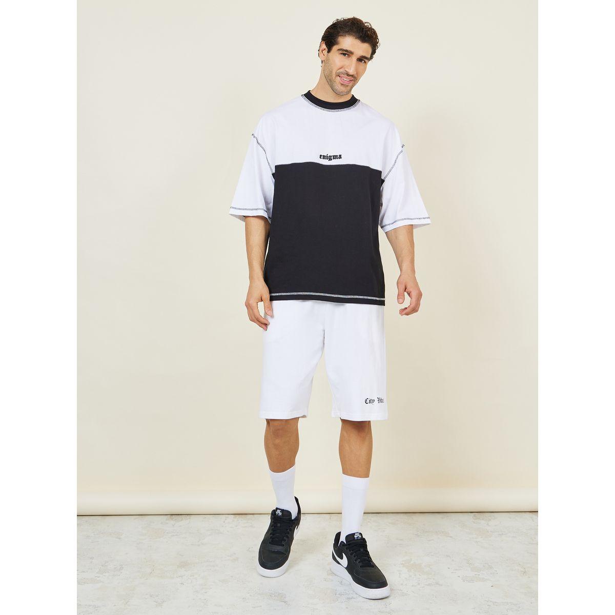 تيشيرت بوكسي بنمط كتل الالوان-men-clothing-tshirtsandpolos-tshirts-image-2