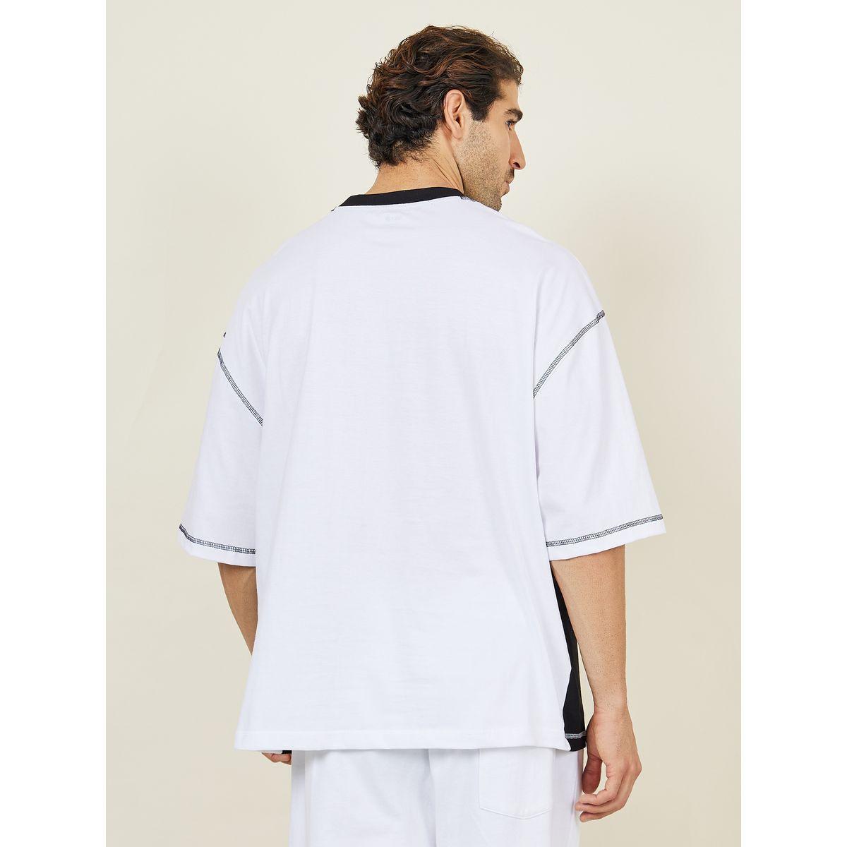 Styli Limited Enigma Minimal Embroidered Colorblock Boxy T-shirt-men-clothing-tshirtsandpolos-tshirts-image-4