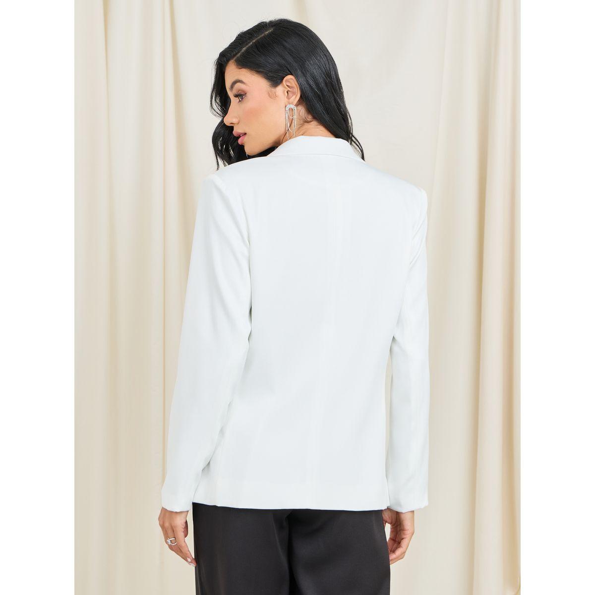 Styli Satin Notch Lapel Single Breast Regular Fit Blazer-women-clothing-coatsandjackets-blazers-image-5