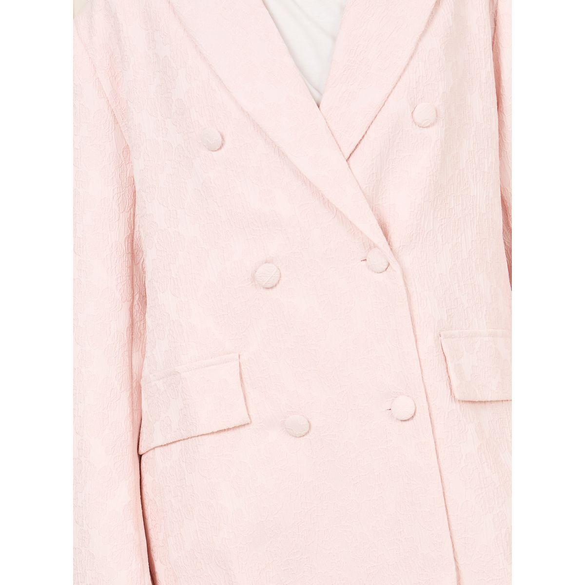 Styli Oversized Satin Jacquard Double Breasted Longline Blazer-women-clothing-coatsandjackets-blazers-image-5
