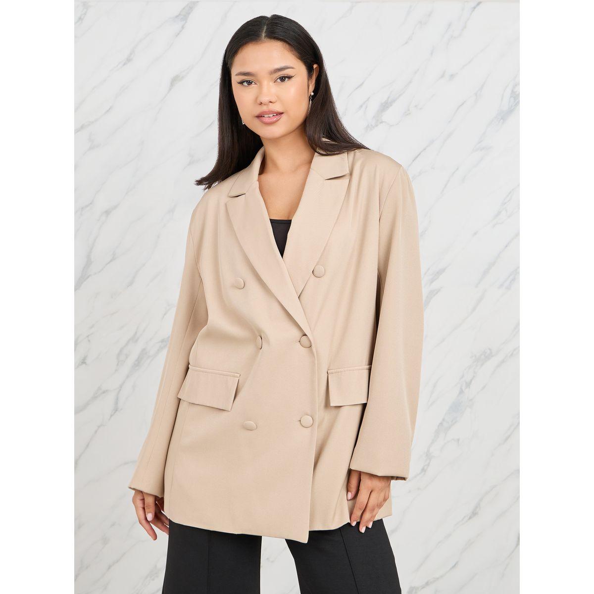 Styli Oversized Double Breasted Longline Blazer-women-clothing-coatsandjackets-blazers-image-1