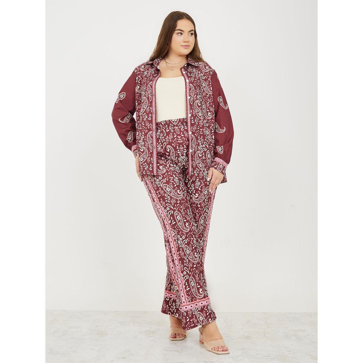 مجموعة من بنطال وبلوزة بمقاس كبير-women-clothing-dresses-image-5