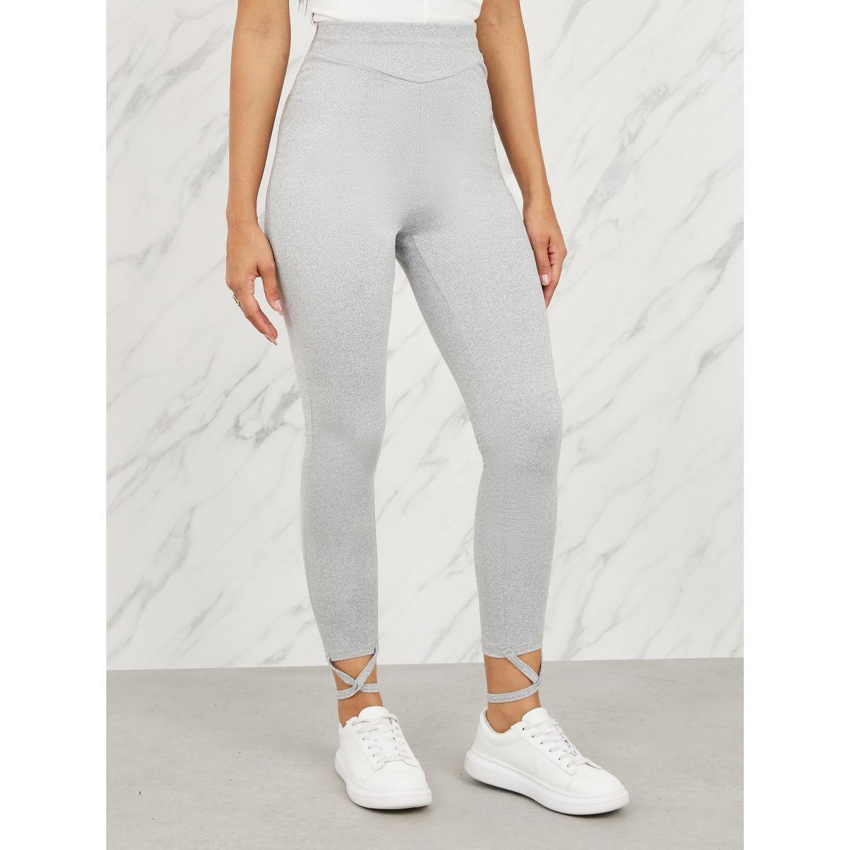 ليقنز بخصر مرتفع وحافة باربطة كروس-women-clothing-bottoms-leggings-image-1