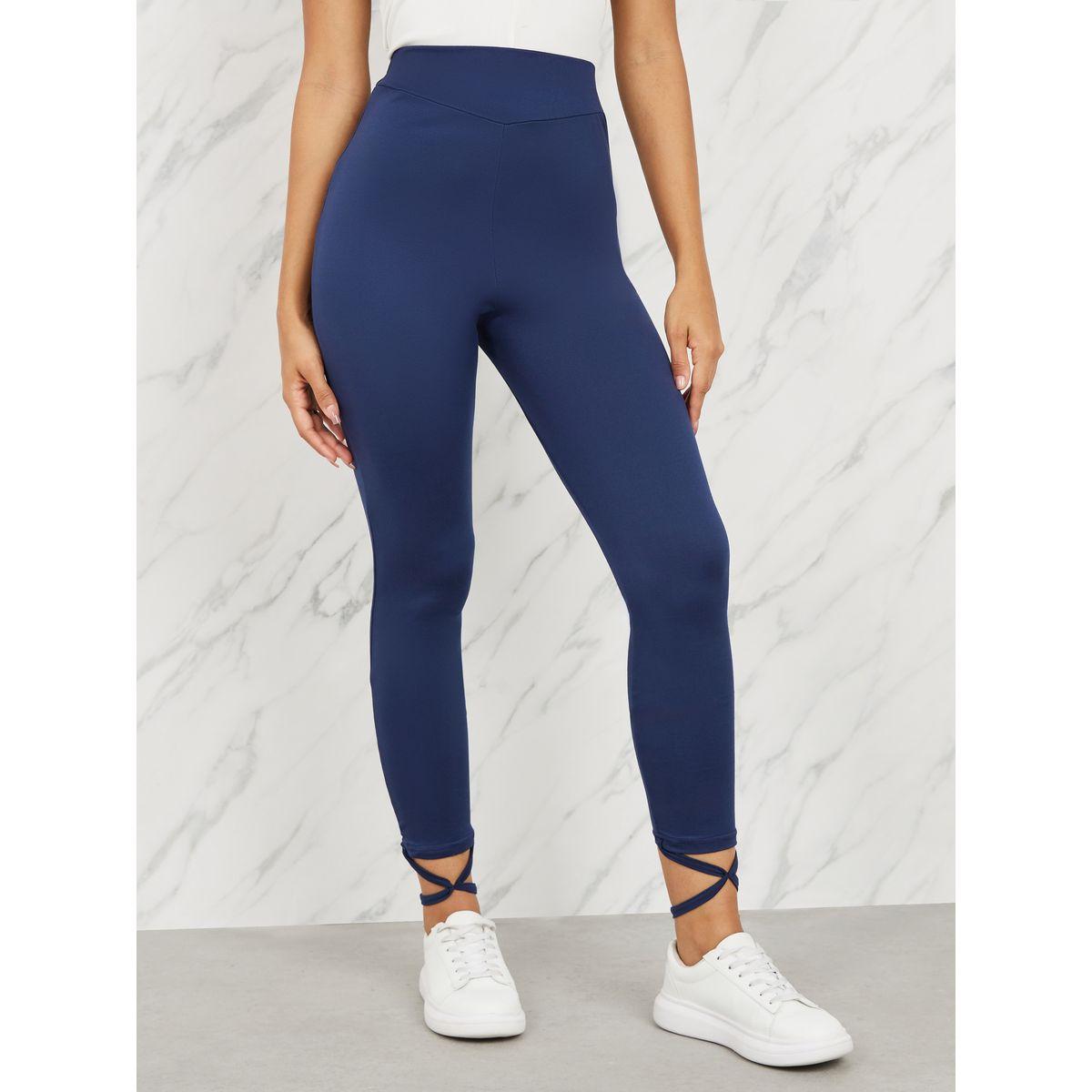 Styli Cross Strap Hem High Rise Legging-women-clothing-bottoms-leggings-image-1