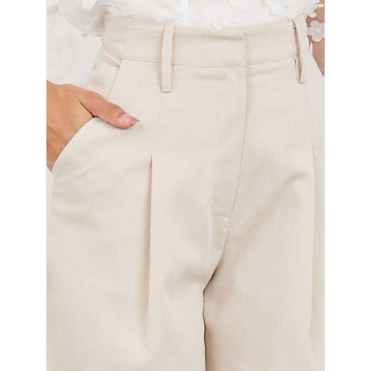 Styli Solid Pleated Semi Formal Shorts-women-clothing-bottoms-shorts-image-3