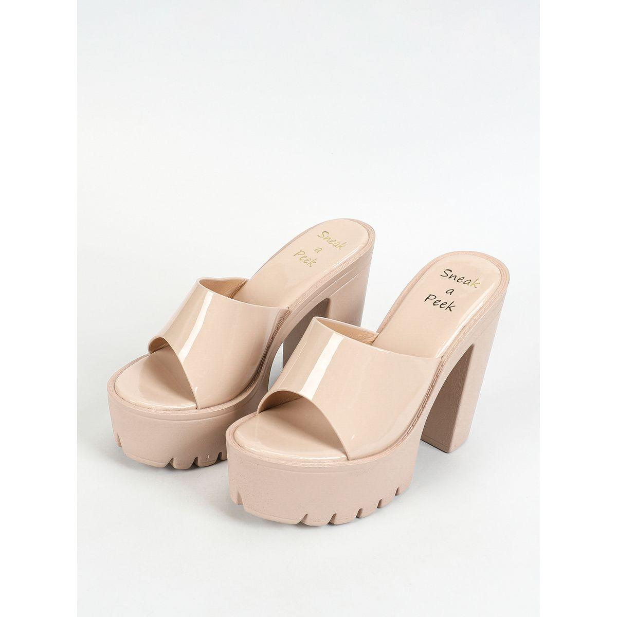 Sneak-a-Peek X Styli Solid Block Heel Sandals-women-shoes-heels-image-6
