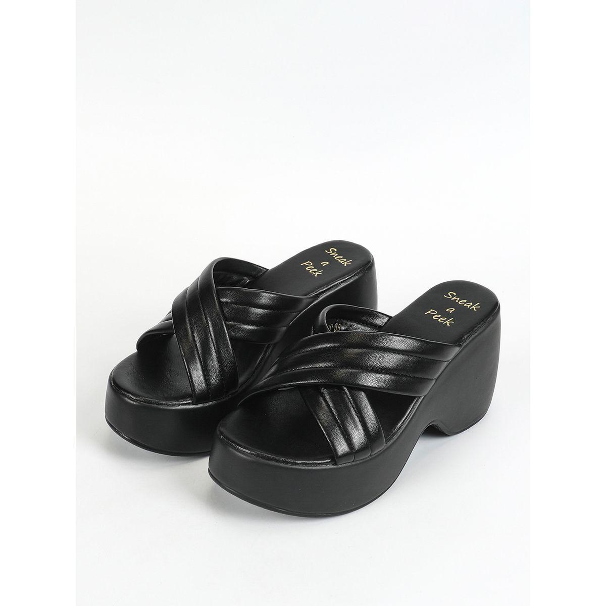 صندل بكعب ويدج وسيور كروس سنِيك-أ-بِيك × ستايلي-women-shoes-heels-image-6
