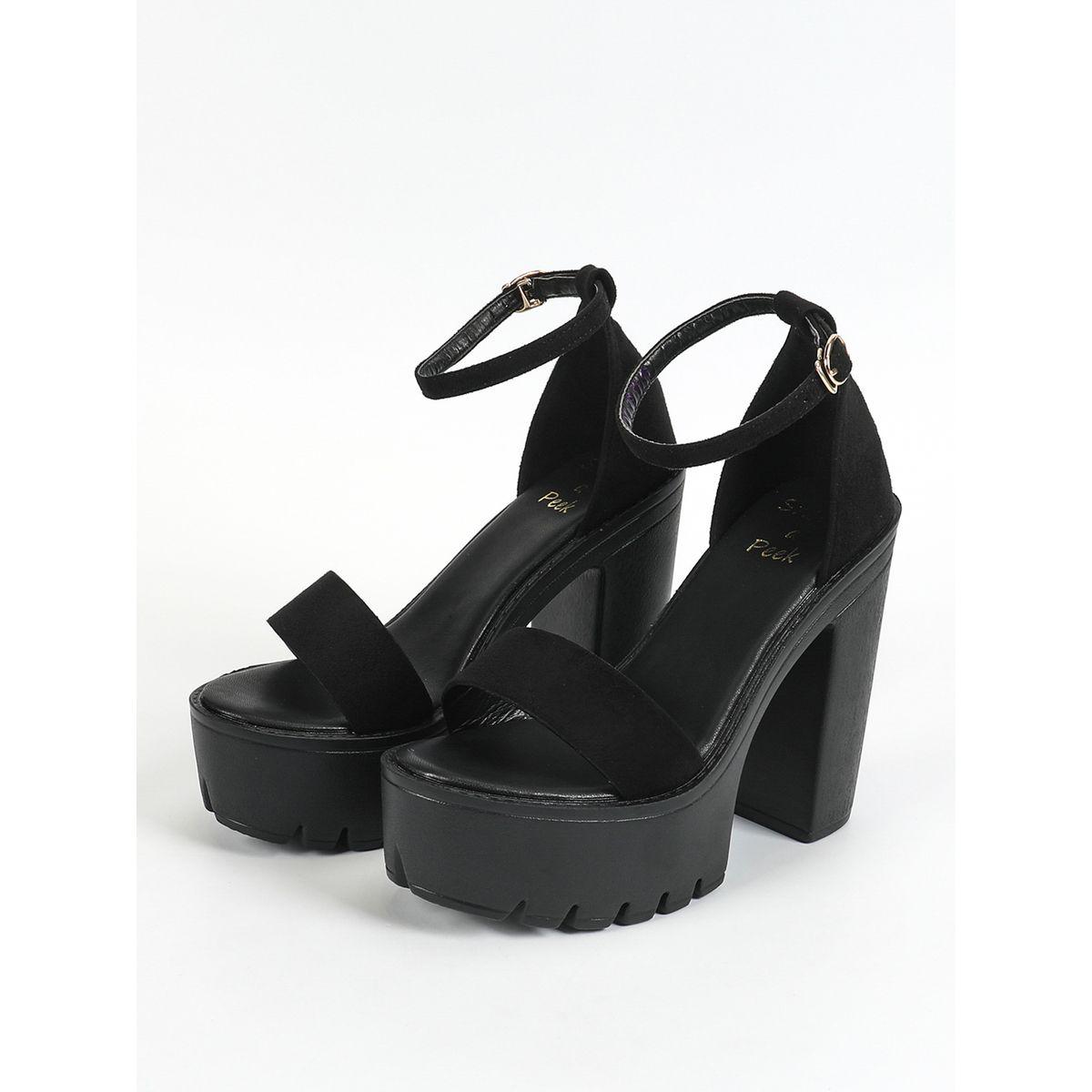Sneak-a-Peek X Styli Ankle Strap Platform Heel Sandals with Buckle Closure-women-shoes-sandals-heeled-image-5
