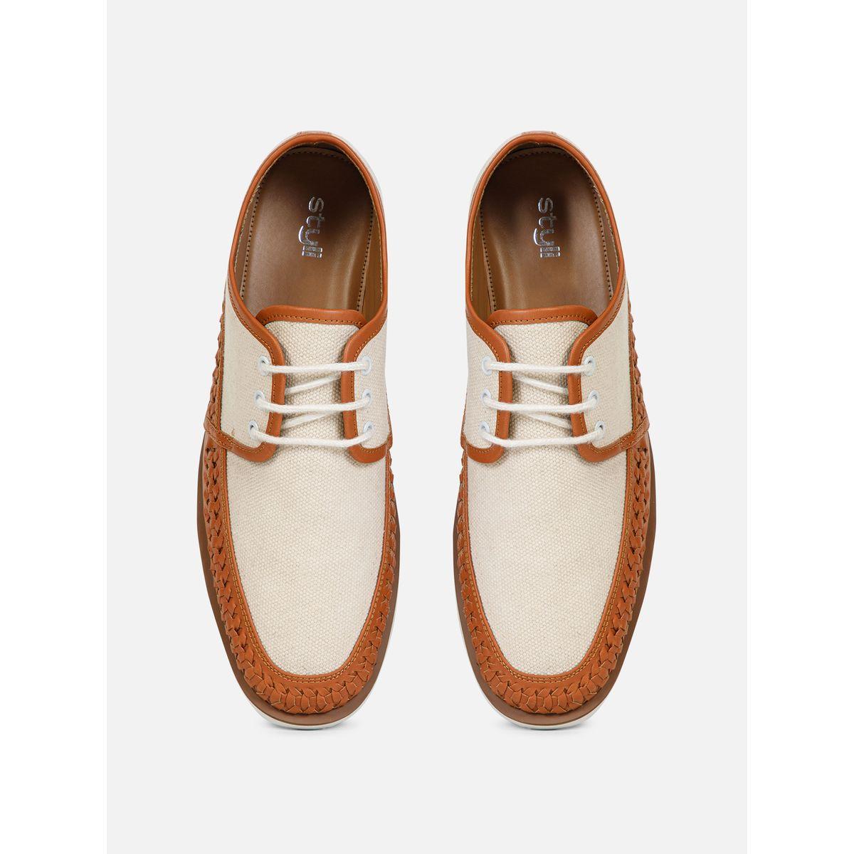 Styli Contrast Huarache Hand Woven Detail Lace Up Shoes-men-shoes-loafersandmoccasins-image-4