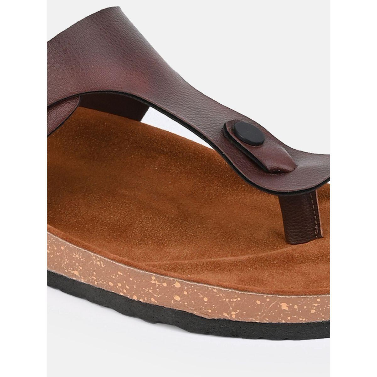 Styli Buckle T Strap Thick Sole Casual Sandal-men-shoes-sandals-image-7