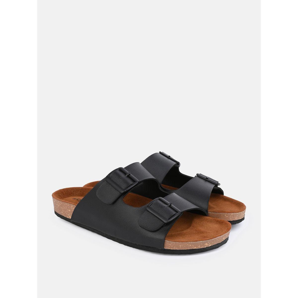Styli Buckle Double Strap Thick Sole Casual Sandal-men-shoes-sandals-image-2