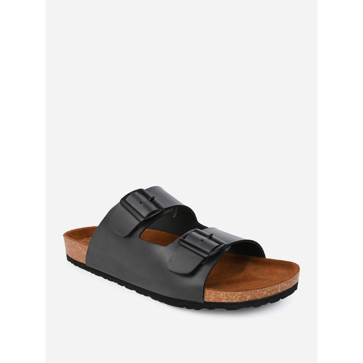 Styli Buckle Double Strap Thick Sole Casual Sandals-men-shoes-sandals-image-3