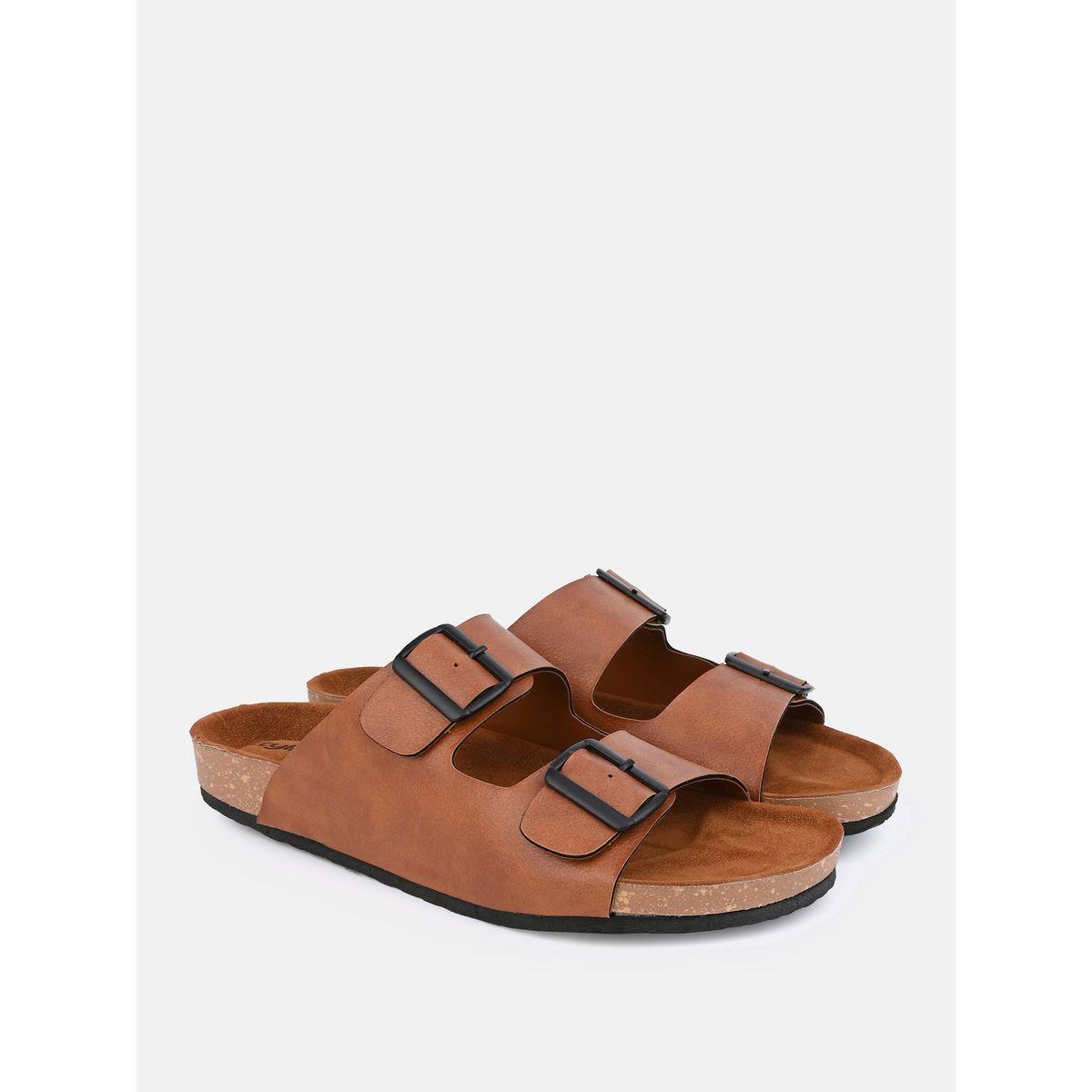Styli Buckle Double Strap Thick Sole Casual Sandal-men-shoes-sandals-image-2