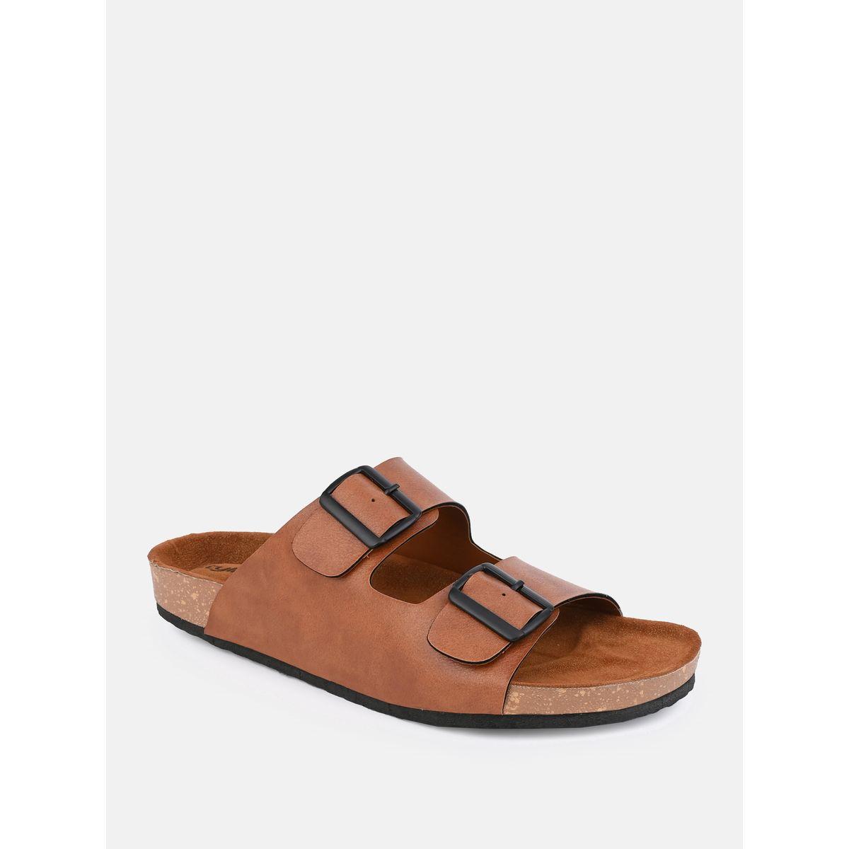 Styli Buckle Double Strap Thick Sole Casual Sandal-men-shoes-sandals-image-4