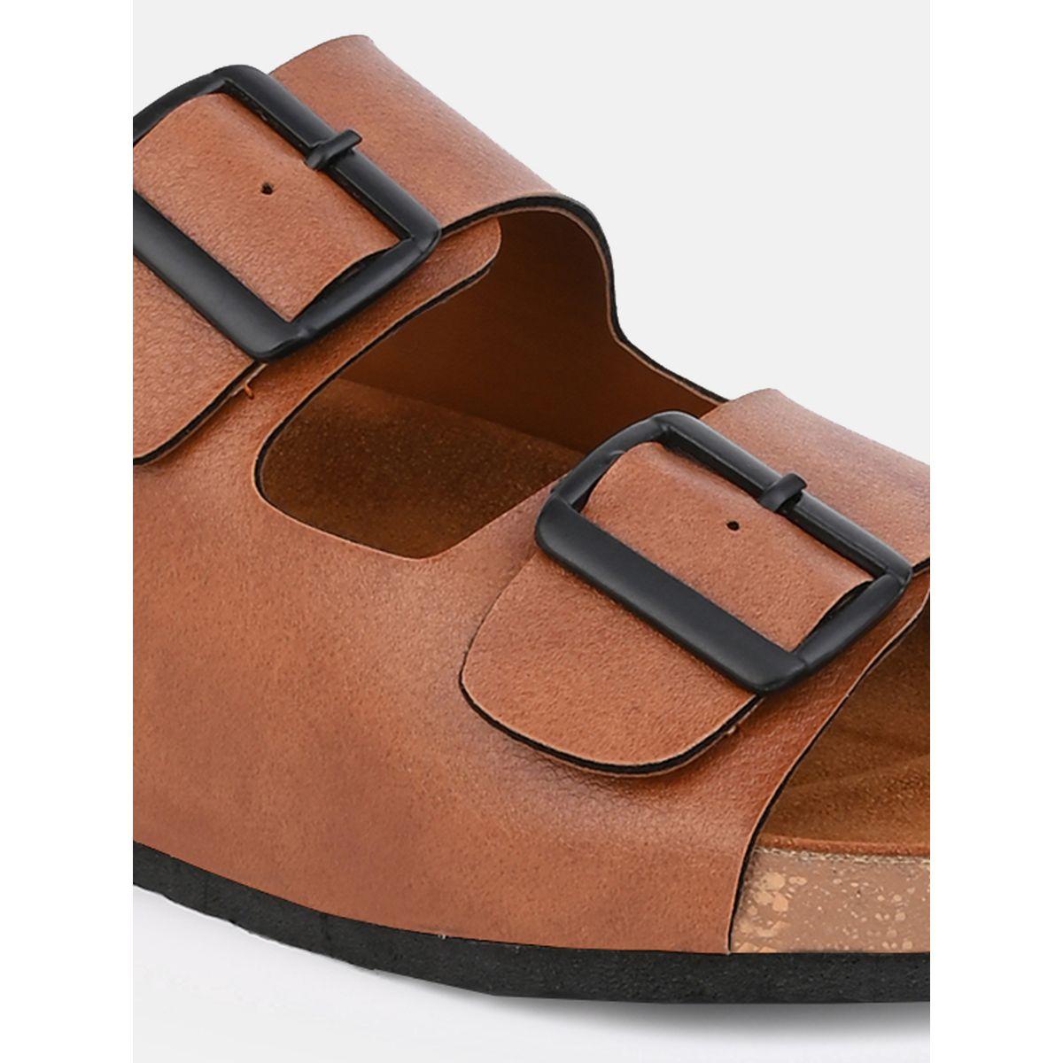 Styli Buckle Double Strap Thick Sole Casual Sandal-men-shoes-sandals-image-7