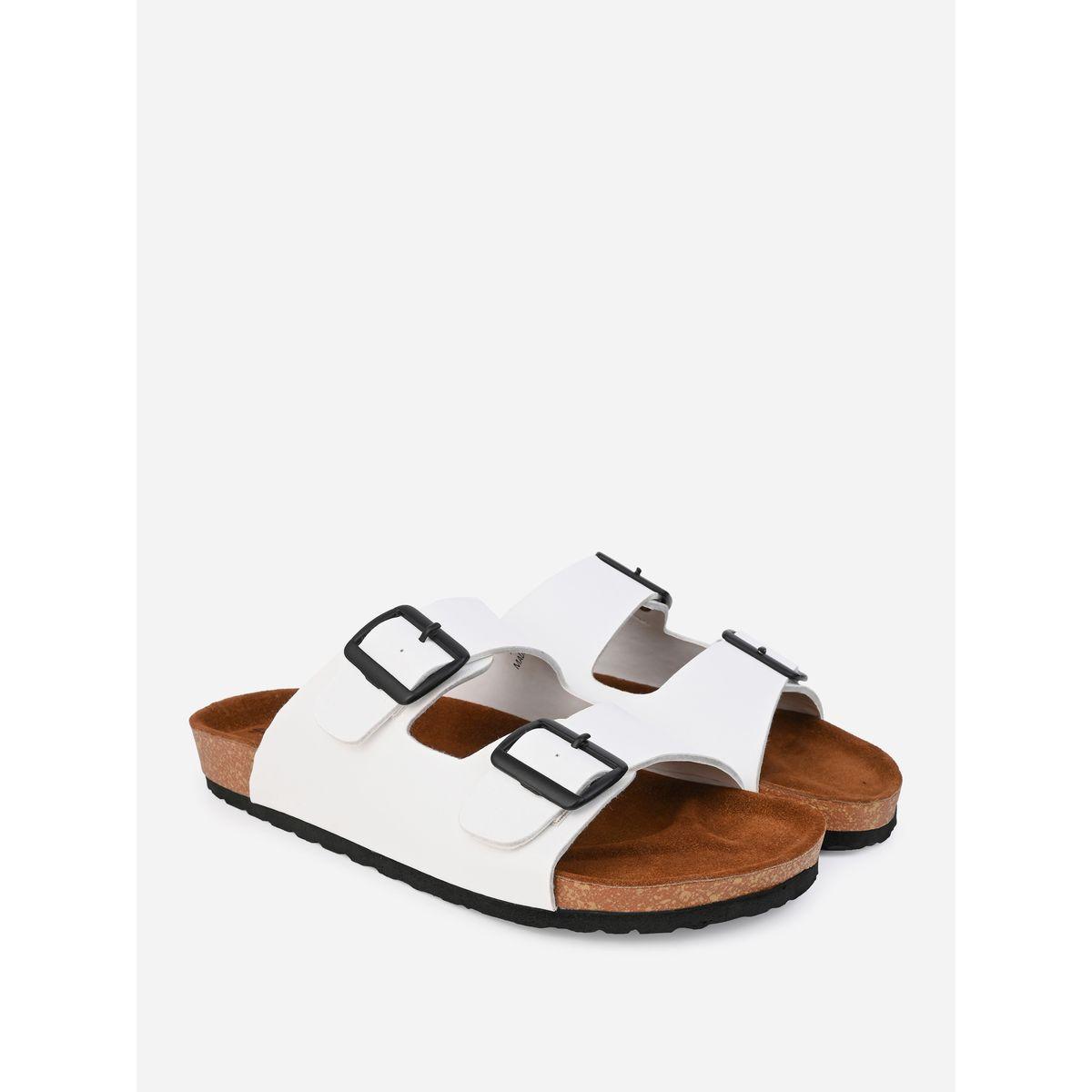 Styli Buckle Double Strap Thick Sole Casual Sandals-men-shoes-sandals-image-2
