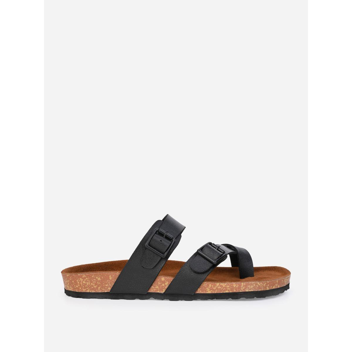 Styli Toe Loop Buckle Double Strap Casual Sandals-men-shoes-sandals-image-3