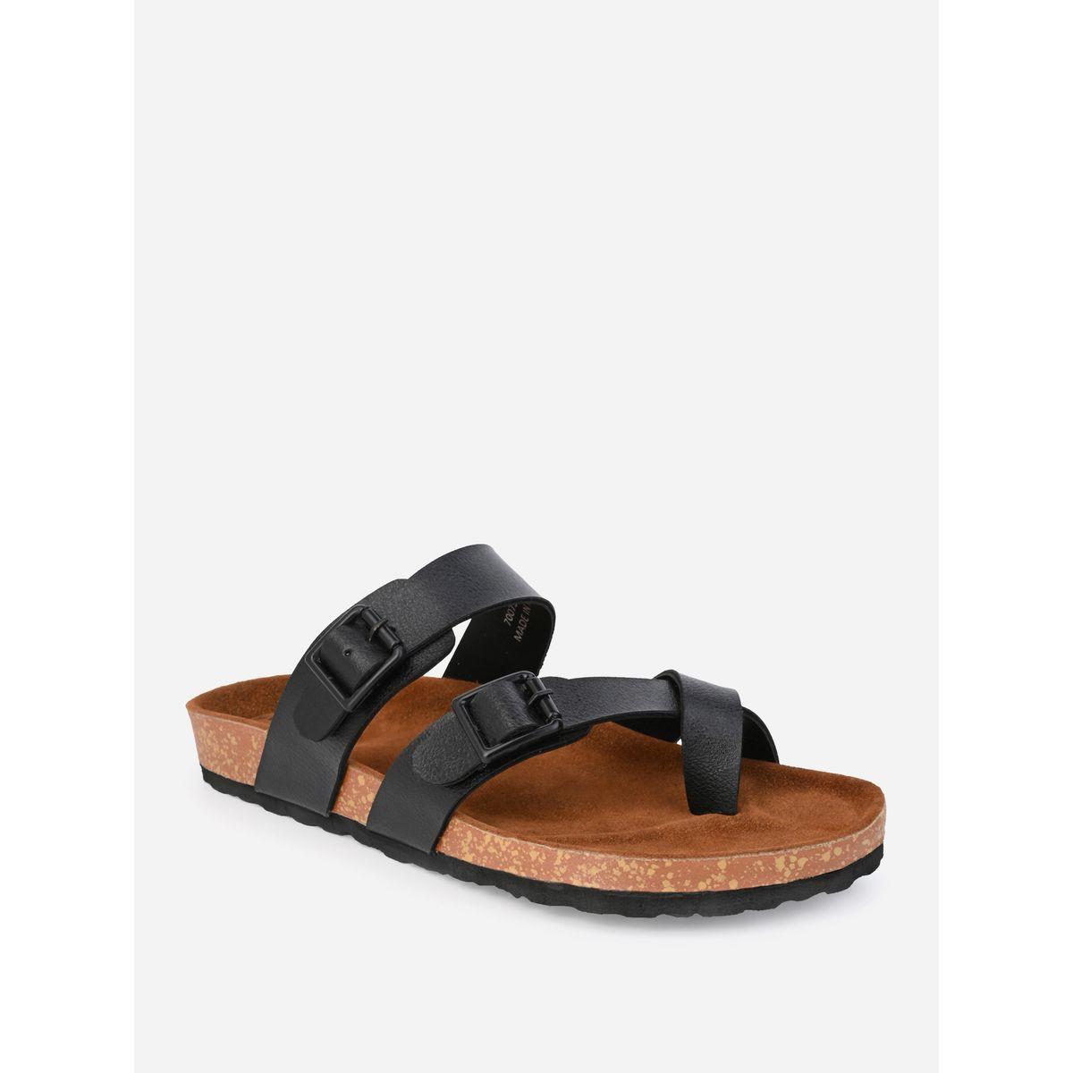 Styli Toe Loop Buckle Double Strap Casual Sandals-men-shoes-sandals-image-4