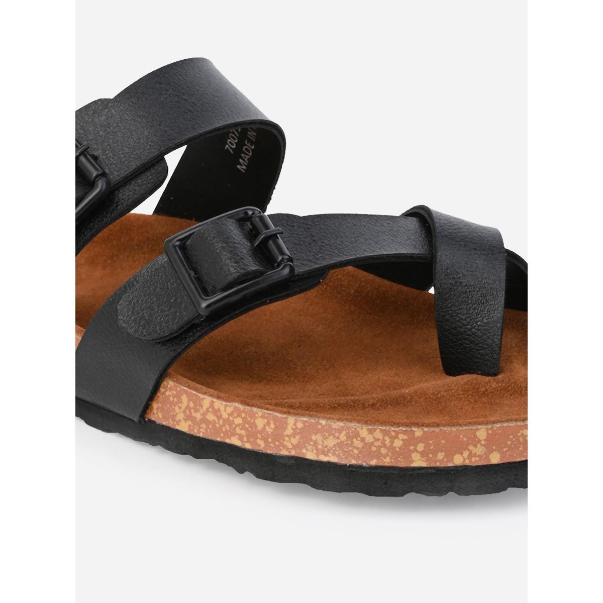 Styli Toe Loop Buckle Double Strap Casual Sandals-men-shoes-sandals-image-7