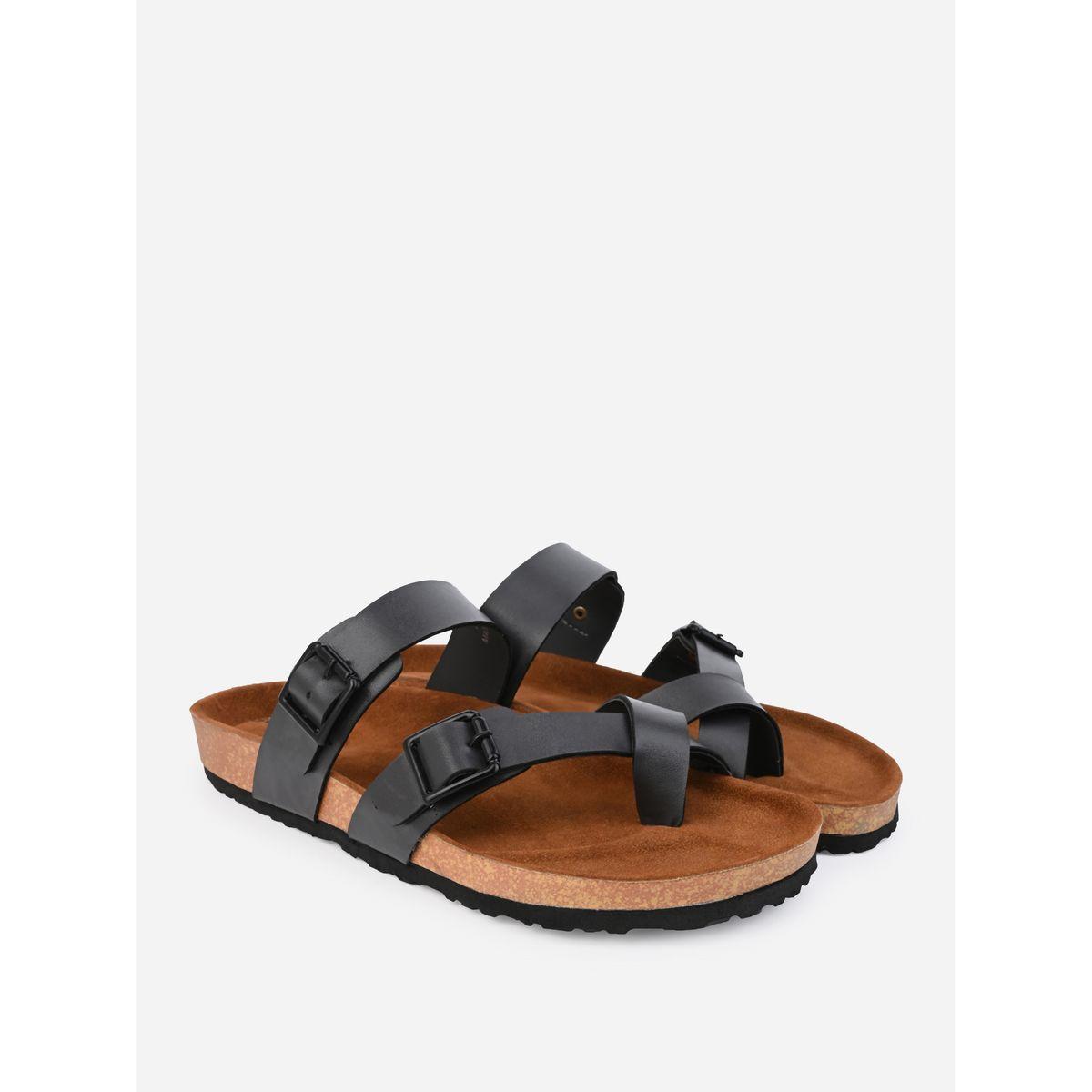 Styli Toe Loop Buckle Double Strap Casual Sandals-men-shoes-sandals-image-2