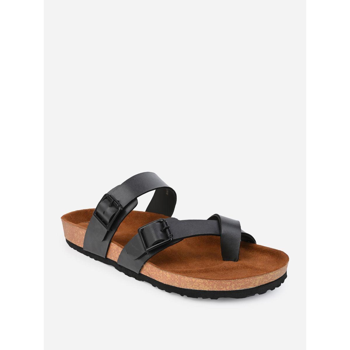 Styli Toe Loop Buckle Double Strap Casual Sandals-men-shoes-sandals-image-3