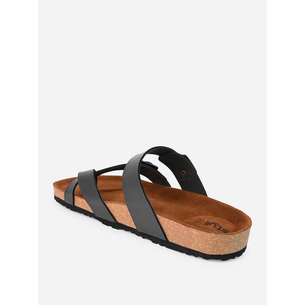 Styli Toe Loop Buckle Double Strap Casual Sandals-men-shoes-sandals-image-5