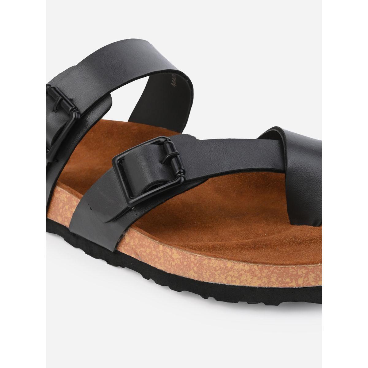 Styli Toe Loop Buckle Double Strap Casual Sandals-men-shoes-sandals-image-7
