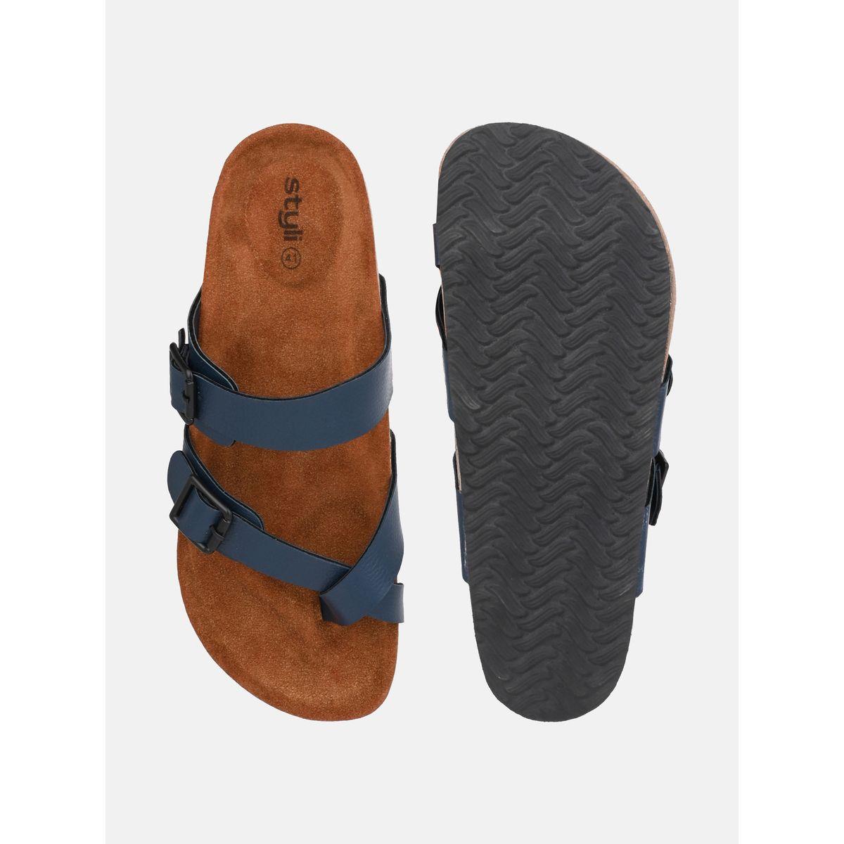 صندل كاجوال مع سيور بتفاصيل إبزيم-men-shoes-sandals-image-4