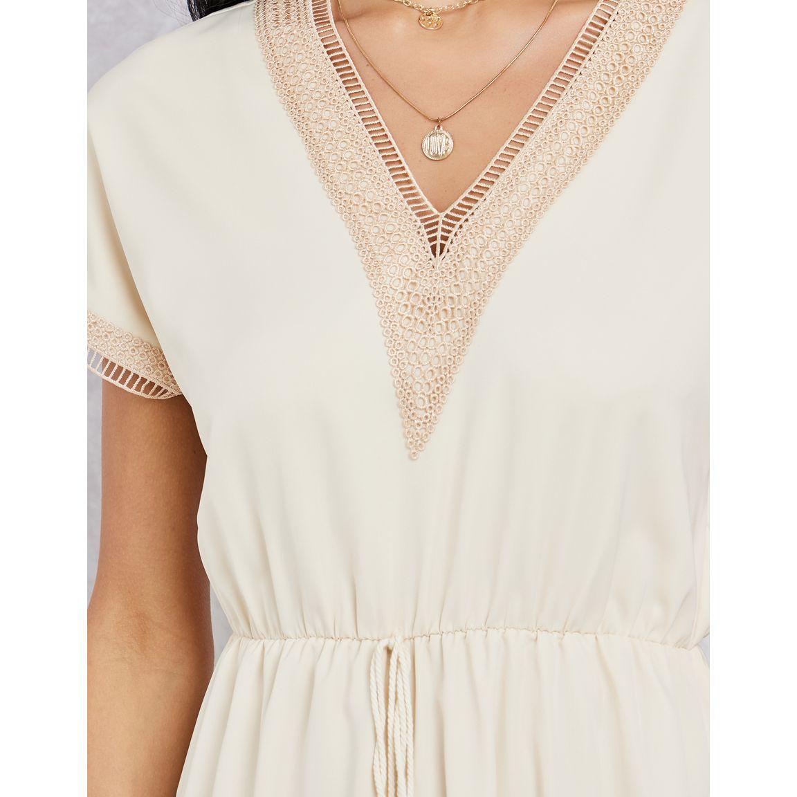 فستان ميدي بتفاصيل دانتيل وربطة خصر-women-clothing-dresses-image-3