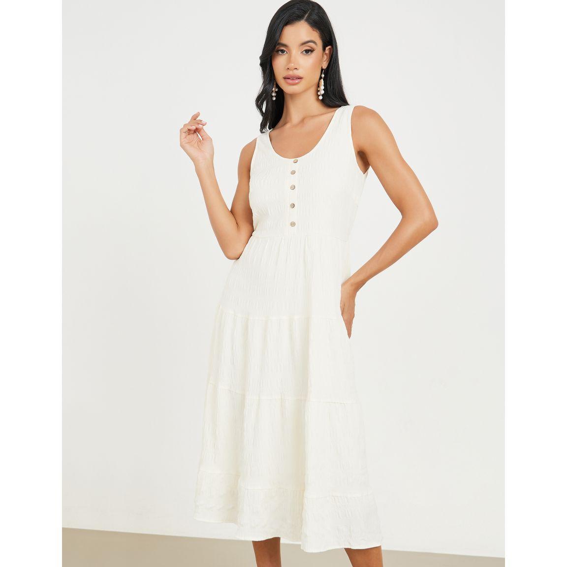 فستان ميدي بلا اكمام مع كسرات-women-clothing-dresses-image-2