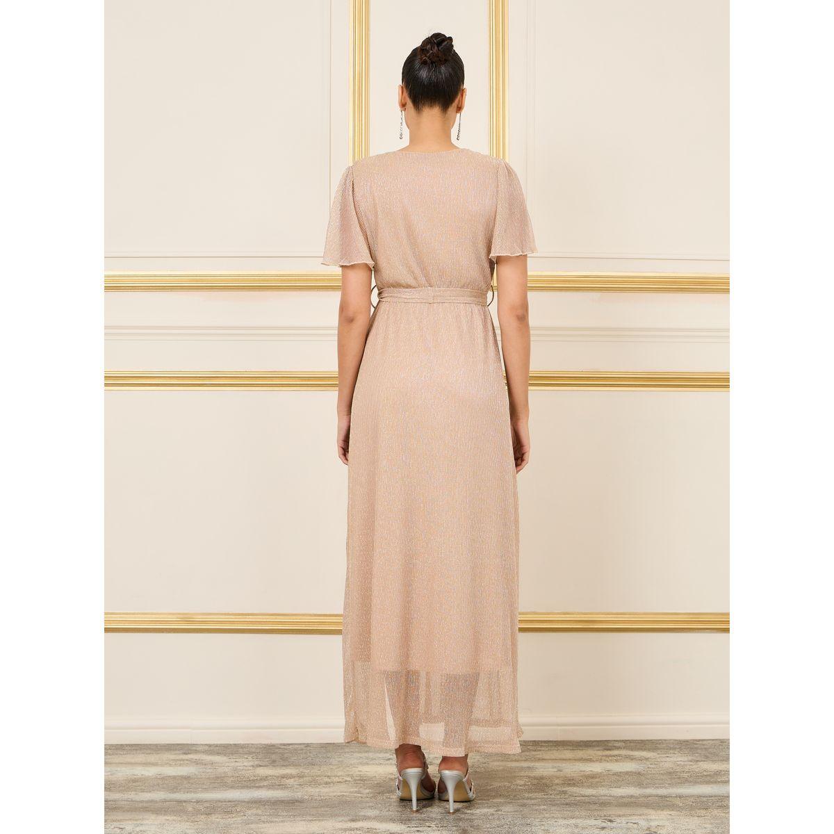 فستان طويل بليسيه مع رباط خصر-women-clothing-dresses-image-4