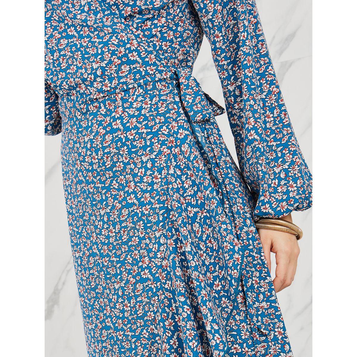 Styli Ditsy Print Ruffle Hem Wrap Maxi Dress-women-clothing-dresses-image-3