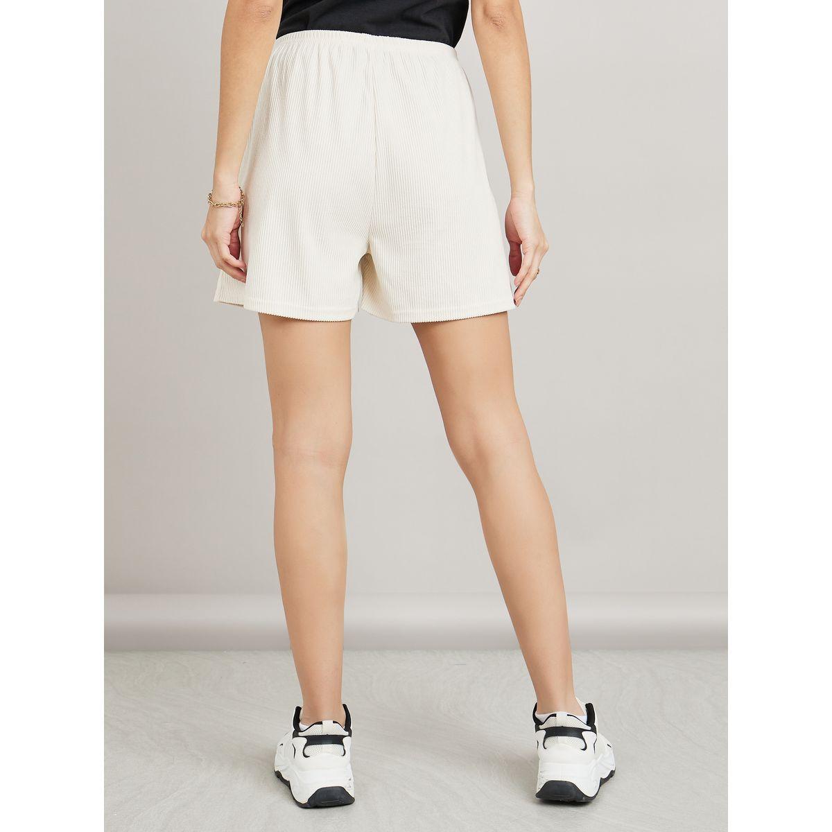 Styli Mid Rise Elasticated Waist Thigh Shorts-women-clothing-bottoms-shorts-image-4