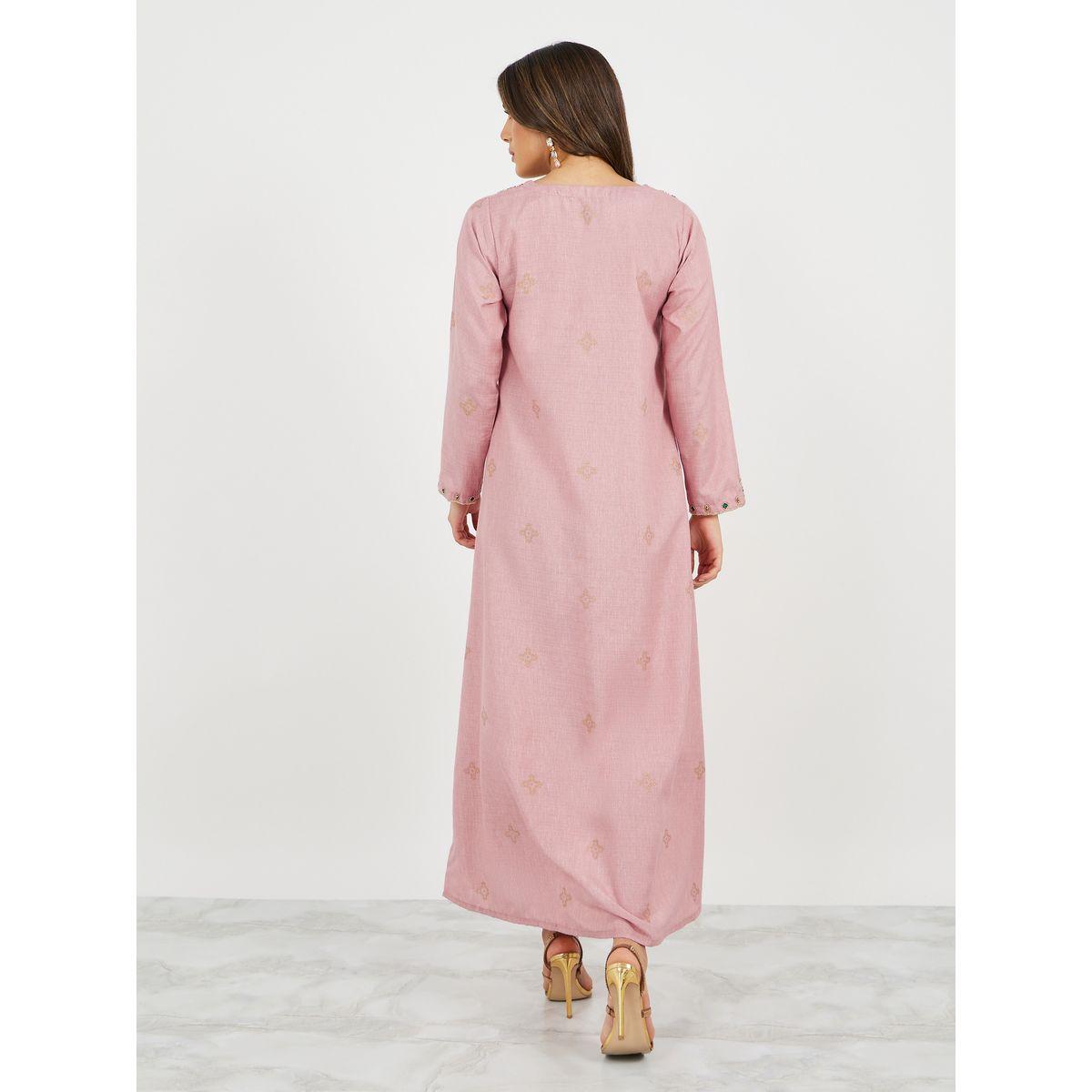 جلابية مطرزة برقبة دائرية-women-arabicclothing-jalabiyas-image-6